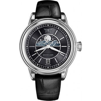 Швейцарские наручные  женские часы AVIATOR V.1.33.0.252.4. Коллекция Douglas MoonFlight