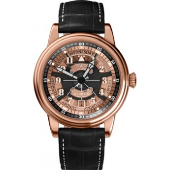 Швейцарские наручные  мужские часы AVIATOR V.3.36.2.289.4. Коллекция Douglas Day-Date