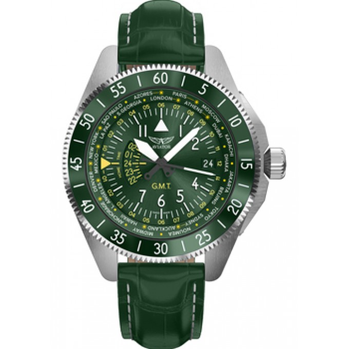 Швейцарские наручные мужские часы AVIATOR V.1.37.0.309.4. Коллекция Airacobra W239783